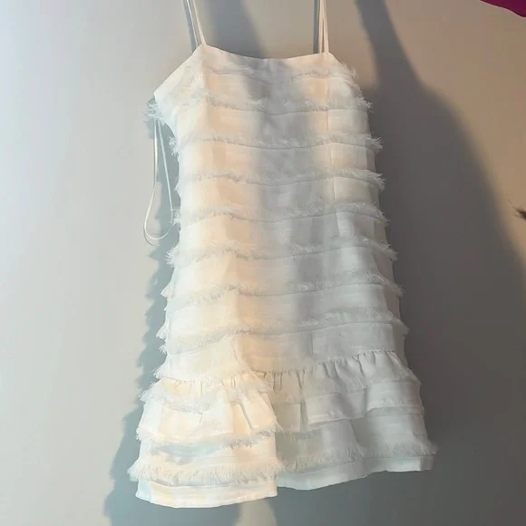 knee length dresses for ladies Romeo Mini Dress White main image 1